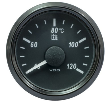 VDO SingleViu Hydraulic Temperature Gauge 120°C